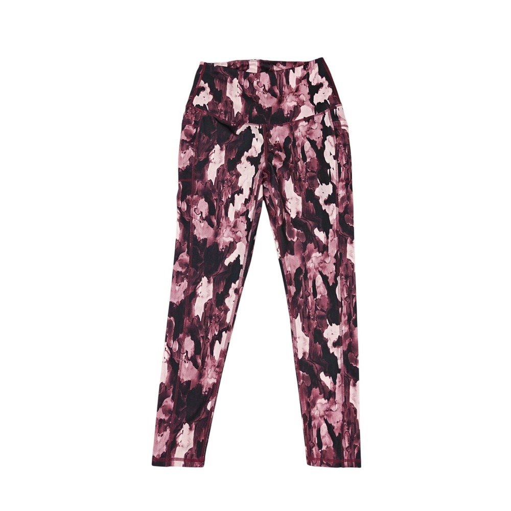 LegEnd Active Leggings Womens Medium Pink Camo High Rise Crop‎ Yoga Athletic